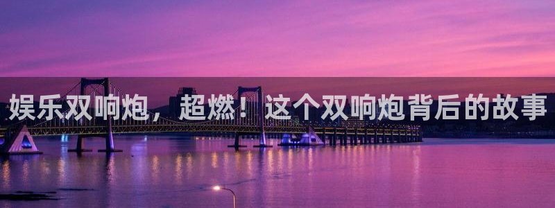 恒行-ng大舞台,有梦你就来：娱乐双响炮，超燃！这个双响炮背后的故事